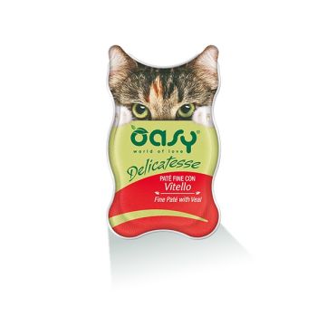 Oasy Gatto Delicatesse Pate' Adulto Vitello 85 Gr