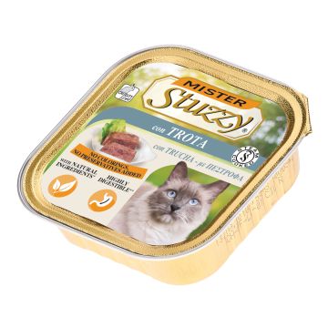 Stuzzy Gatto Pate' Vaschetta Adulto Trota 100 Gr