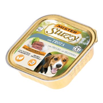 Stuzzy Cane Pate' Vaschetta Adulto Trota 150 Gr     Temporaneamente Mancante Dall'Azienda Produttrice