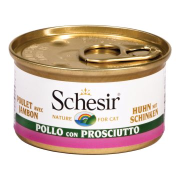 Schesir Gatto Lattina In Jelly Adulto Pollo & Prosciutto 85 Gr