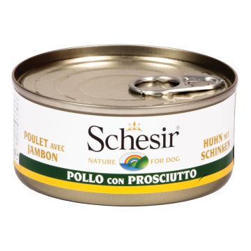 Schesir Cane Lattina In Jelly Adulto Pollo & Prosciutto 150 Gr