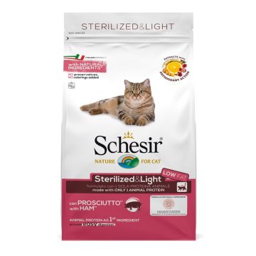 Schesir Gatto Maintenance Adulto Sterilizzato&Light Prosciutto 400 Gr