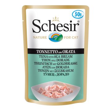 Schesir Gatto Busta In Jelly Adulto Tonnetto & Orata 50 Gr