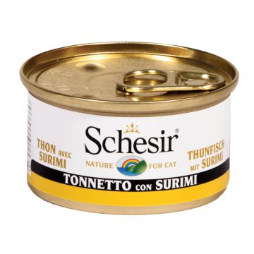 Schesir Gatto Lattina In Jelly Adulto Tonnetto & Surimi 85 Gr