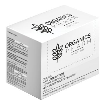 Organics pharm hair loss lotion neem oil, peppermint and baicapil 6 fiale da 6 ml