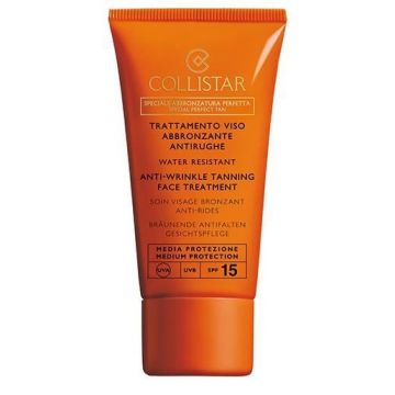 Trattamento viso abbronzante antirughe media 15 50 ml