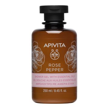 Apivita rose pepper shower gel 300 ml