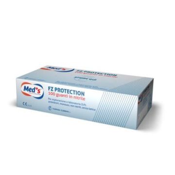 Meds guanti protection z nitrile senza polvere dpi m