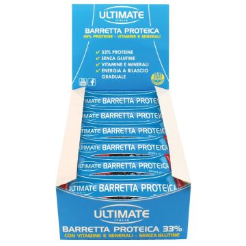 Ultimate barretta proteica frutti rossi 24 pezzi da 40 g