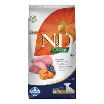 N&d gf pumpkin formula puppy mini lamb&blueberry 7 kg