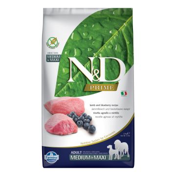 N&d gf pumpkin lamb&blueberry adult medium/maxi 2,5 kg