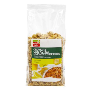 Crunchy con avena limone e zenzero