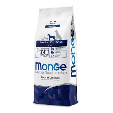 Monge Cane Natural Superpremium Adulto Medium Pollo 12 Kg