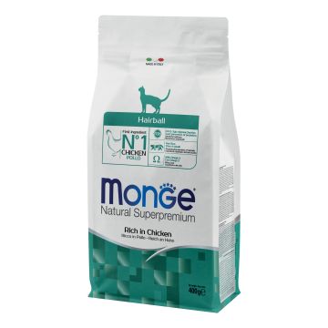 Monge Gatto Natural Superpremium Hairball Adulto Pollo 400 Gr     Temporaneamente Mancante Dall'Azienda Produttrice
