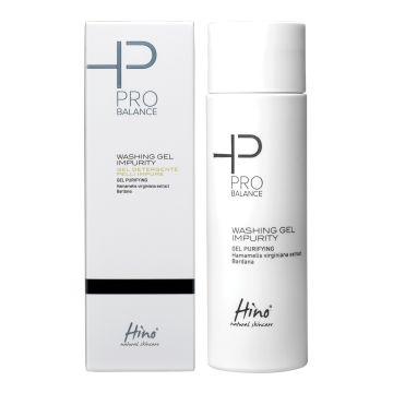 Hino natural skincare pro balance washing gel impurity gel detergente pelli impure 200 ml
