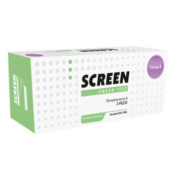 Test rapido streptococco tampone faringeo screen 2 pezzi
