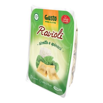 Giusto Senza Glutine Pasta Ravioli Ricotta Spinaci