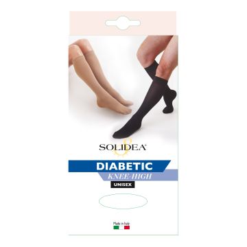 Diabetic knee-high bianco 3-l