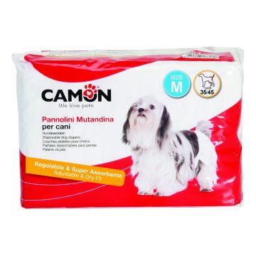 Camon Cane Pannolini Mutandina Tg. "M" 35/45 Cm Cf. (12 Pezzi)