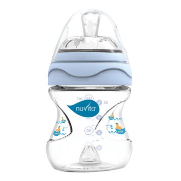 Mimic biberon 150 ml blu