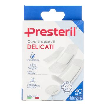 Medipresteril cerotti delicati assortiti 4 formati 40 pezzi