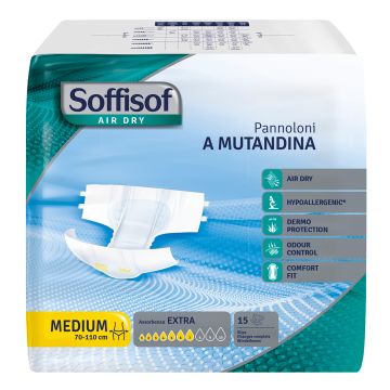 Soffisof air dry pannolino mutandina extra m 15 pezzi