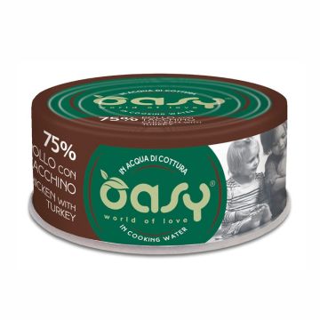 Oasy Gatto More Love In Lattina Adulto Pollo & Tacchino 70 Gr