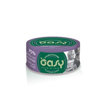 Oasy Gatto More Love In Lattina Adulto Tonno & Calamari 70 Gr