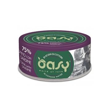 Oasy Gatto More Love In Lattina Adulto Tonno & Sardine 70 Gr