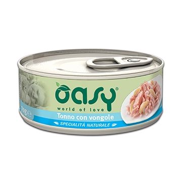 Oasy Gatto Specialita' Naturali In Lattina Adulto Tonno & Vongole 70 Gr