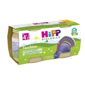 Omo hipp bio tacchino 2x80g