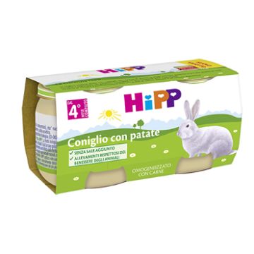 Omo hipp bio coniglio+pat2x80g