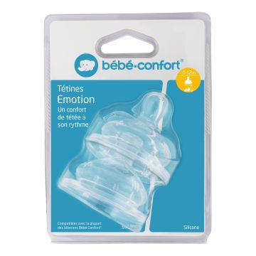 Bebe confort tettarella a base larga maternity in silicone 1 flusso regolabile