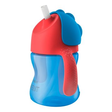 Philips tazza colorata con cannuccia maschio 200 ml