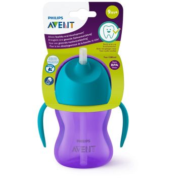 Philips tazza colorata con cannuccia femmina 200 ml