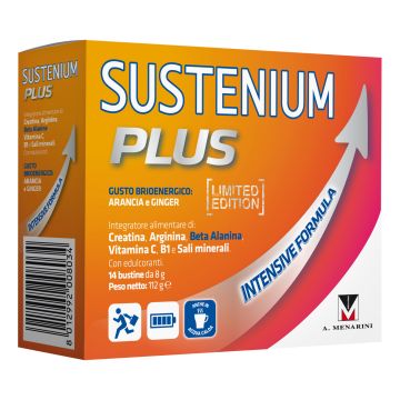 Sustenium plus gusto energico arancia ginger 14 bustine