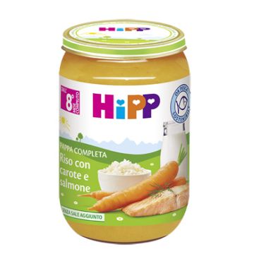 Hipp riso carote/salmone 220g