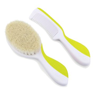 Kit capelli spazzola/pettine verde