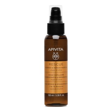 Apivita rescue hair oil argan e olive 100 ml