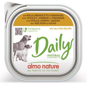 Daily menu dog pollo prosciutto formaggio 300 g
