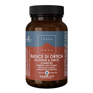 Terranova radice ortica licopene zinco sinergia uomo 50 capsule