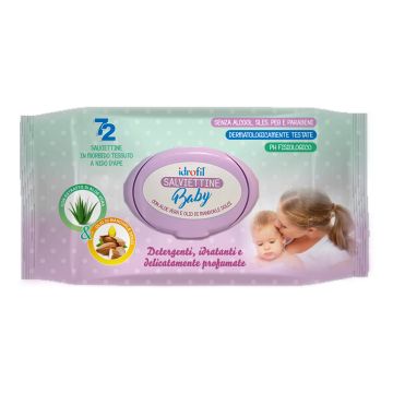 Salviette Baby con Estratto di Aloe Vera Idrofil 72 Pezzi
