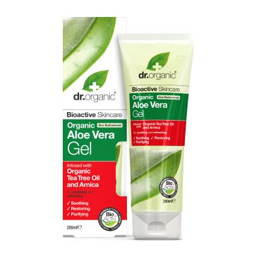 Dr organic aloe gel corpo tea tree arnica 200 ml