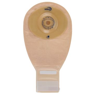 Sacca per ileostomia trasparente ritagliabile welland aurum convex ileo midi diametro 13-35 mm inizio convessita' 35 mm 10 pezzi