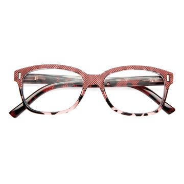 Occhiale da lettura premontato gold newport rosso +2,50