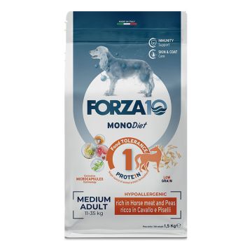 Forza 10 medium diet low grain cavallo-piselli 1,5 kg Forza 10 medium diet low grain cavallo-piselli 1,5 kg