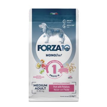 Forza10 medium diet low maiale con patate 12 kg crocchette per cani Forza10 medium diet low maiale con patate 12 kg crocchette per cani
