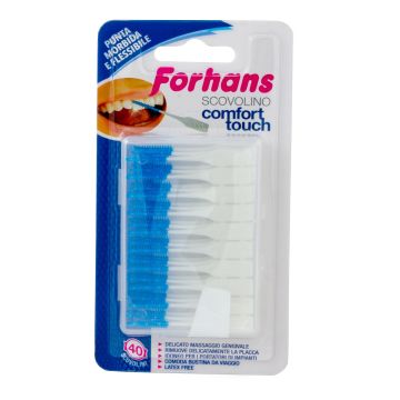 Forhans scovolino comfort touch punta in lattice 40 pezzi