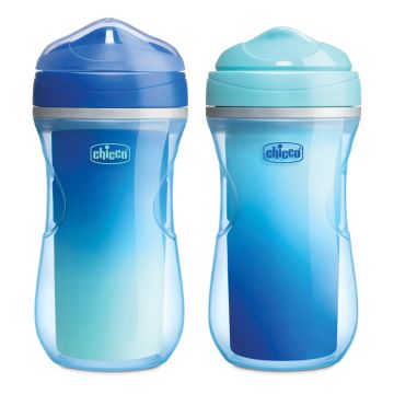 Chicco Active Cup Tazza 14M+ Capacità 266 ml Colore Azzurro 1 Pezzo