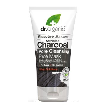 Dr organic charcoal carbone attivo face mask maschera viso 125 ml